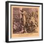 Parting of the Red Sea, Exodus-Julius Schnorr von Carolsfeld-Framed Giclee Print