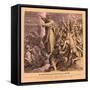 Parting of the Red Sea, Exodus-Julius Schnorr von Carolsfeld-Framed Stretched Canvas