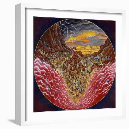 Parting of the Red Sea-Bill Bell-Framed Giclee Print