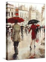 Parting on a Paris Street-Lorraine Christie-Stretched Canvas