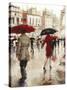 Parting on a Paris Street-Lorraine Christie-Stretched Canvas