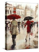 Parting on a Paris Street-Lorraine Christie-Stretched Canvas