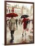Parting on a Paris Street-Lorraine Christie-Framed Art Print