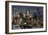 Partisan and Rebels on the Left of the King and a Government Military on the Right-Stocktrek Images-Framed Art Print