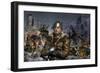 Partisan and Rebels on the Left of the King and a Government Military on the Right-Stocktrek Images-Framed Art Print