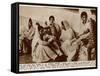 Partition in India - Refugees at Willingdon Airport, New Delhi-null-Framed Stretched Canvas