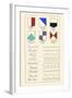 Partition Lines for Shields of Heraldry-Hugh Clark-Framed Art Print