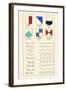 Partition Lines for Shields of Heraldry-Hugh Clark-Framed Art Print