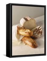 Partly Sliced Bread and Baguettes-Diana Miller-Framed Stretched Canvas