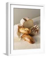 Partly Sliced Bread and Baguettes-Diana Miller-Framed Photographic Print