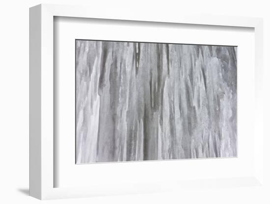 Partnachklamm near Garmisch-Partenkirchen in Bavaria, Germany during winter. Frozen waterfall-Martin Zwick-Framed Photographic Print