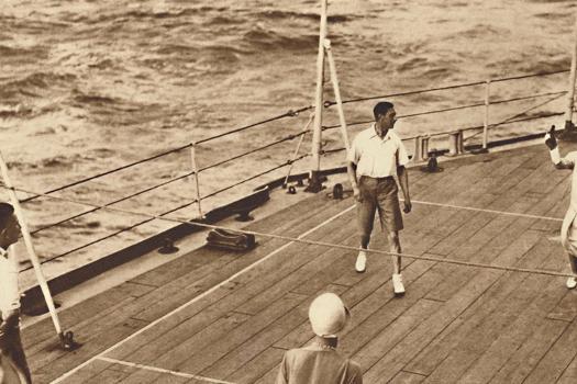 Partners - A game of deck tennis in the Renown', 1927, (1937)' Photographic  Print - Unknown | AllPosters.com