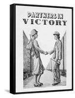 Partners in Victory-Lt. E.A. DeVille-Framed Stretched Canvas