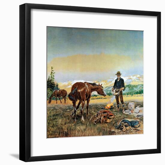 Partners-Charles Marion Russell-Framed Premium Giclee Print