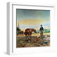 Partners-Charles Marion Russell-Framed Art Print