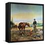 Partners-Charles Marion Russell-Framed Stretched Canvas