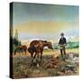 Partners-Charles Marion Russell-Stretched Canvas