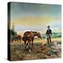 Partners-Charles Marion Russell-Stretched Canvas