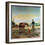 Partners-Charles Marion Russell-Framed Art Print