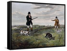 Partridge Hunting, 1835-Henry Alken-Framed Stretched Canvas