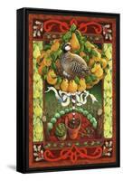 Partridge in a Pear Tree-David Galchutt-Framed Stretched Canvas