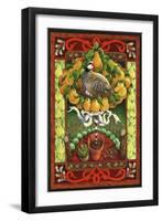 Partridge in a Pear Tree-David Galchutt-Framed Giclee Print