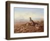 Partridges Amongst Stubble, 1900 watercolor-Archibald Thorburn-Framed Giclee Print