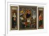 Parts of the Highaltar of S. Maria Novella Florence: Katharina V. Siena, Madonna with Child-Domenico Ghirlandaio-Framed Giclee Print