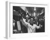 Party Aboard New Haven Train-Peter Stackpole-Framed Photographic Print