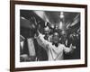 Party Aboard New Haven Train-Peter Stackpole-Framed Photographic Print