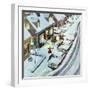 "Party After Snowfall", February 12, 1955-Ben Kimberly Prins-Framed Giclee Print