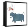 Party Animals II-June Vess-Framed Stretched Canvas