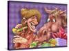 Party Animals-Nate Owens-Stretched Canvas