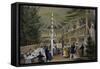 Party at Hotel Europa in Vienna, Print, Austria, 19th Century-null-Framed Stretched Canvas