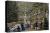 Party at Hotel Europa in Vienna, Print, Austria, 19th Century-null-Stretched Canvas