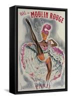 Party at the Moulin Rouge-French School-Framed Stretched Canvas