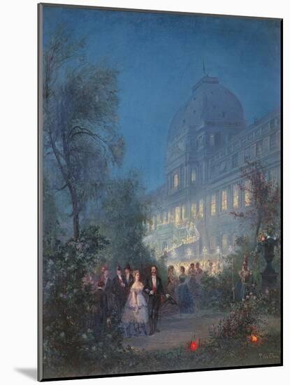 Party at the Tuileries for the International Exposition-Pierre Tetar Van Elven-Mounted Giclee Print