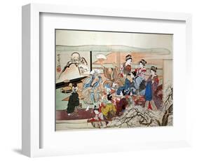 Party at Yoshiwara-Kyosai Kawanabe-Framed Giclee Print