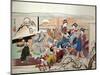 Party at Yoshiwara-Kyosai Kawanabe-Mounted Giclee Print