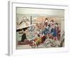 Party at Yoshiwara-Kyosai Kawanabe-Framed Giclee Print