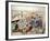 Party at Yoshiwara-Kyosai Kawanabe-Framed Giclee Print