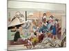 Party at Yoshiwara-Kyosai Kawanabe-Mounted Giclee Print