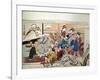 Party at Yoshiwara-Kyosai Kawanabe-Framed Giclee Print