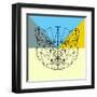 Party Bear-Lisa Kroll-Framed Art Print