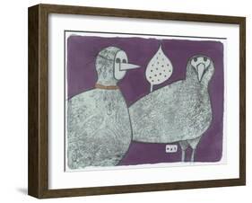 Party Birds, Incognito 11-Maria Pietri Lalor-Framed Giclee Print