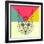 Party Bobcat-Lisa Kroll-Framed Art Print