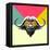 Party Buffalo in Glasses-Lisa Kroll-Framed Stretched Canvas