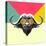 Party Buffalo in Glasses-Lisa Kroll-Stretched Canvas