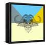 Party Buffalo Mesh-NaxArt-Framed Stretched Canvas