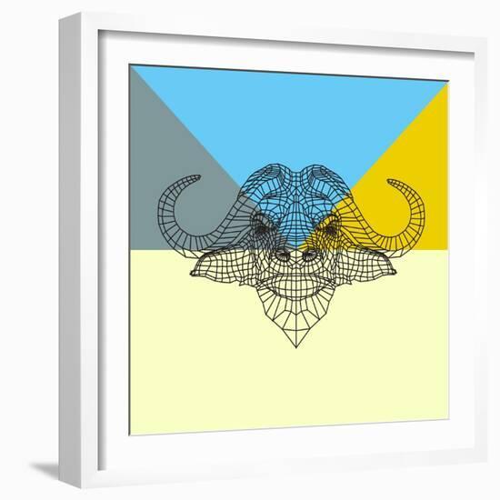 Party Buffalo Mesh-NaxArt-Framed Art Print